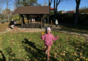 Jesienne zabawy w ogrodzie