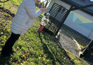 Jesienne zabawy w ogrodzie