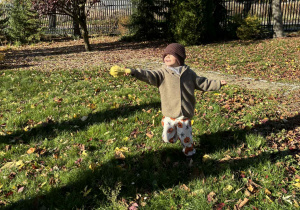 Jesienne zabawy w ogrodzie