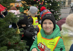 ubieranie choinki na Starym Rynku