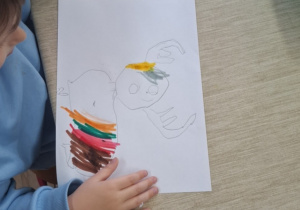 Koloruję Mikołaja.