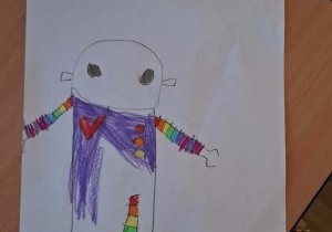 Tęczowy robot.