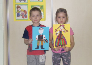 Dominik Słoma oraz Zuzanna Jaros ze swoimi pracami