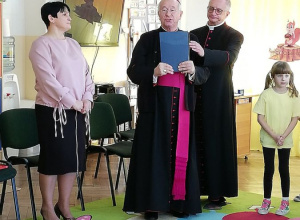 Odwiedziny Biskupa Andrzeja Dziuby