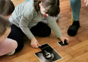 Maja układa portret Marii Skłodowskiej- Curie